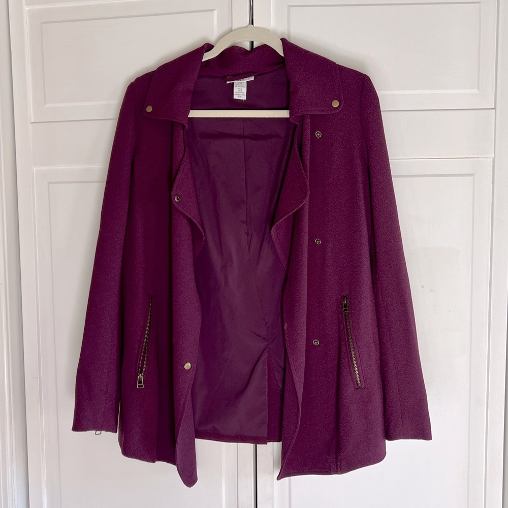 Bar III purple jacket, size XS. Rarely worn
